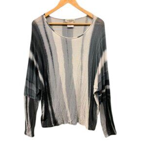 Ivan Grundahl Copenhagen Blouse Women’s Size‎ L Long Sleeve Striped Round Neck